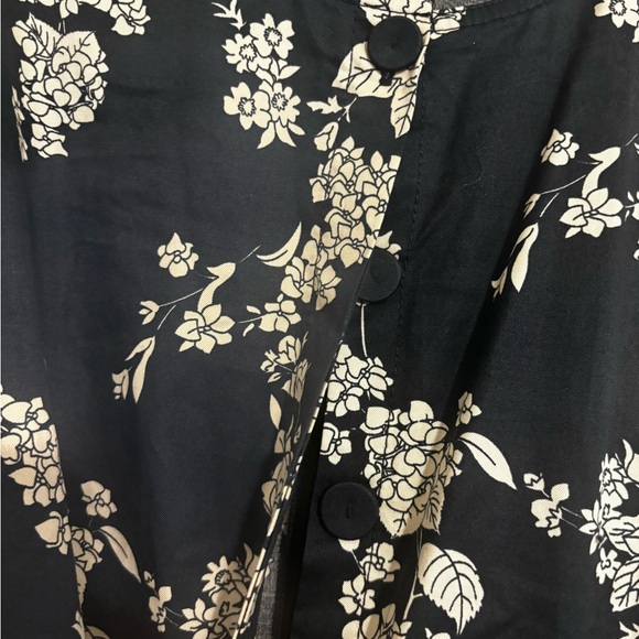 Rebecca Taylor Navy and Cream floral jumpsuit. Size 8. EUC. - Picture 3 of 5